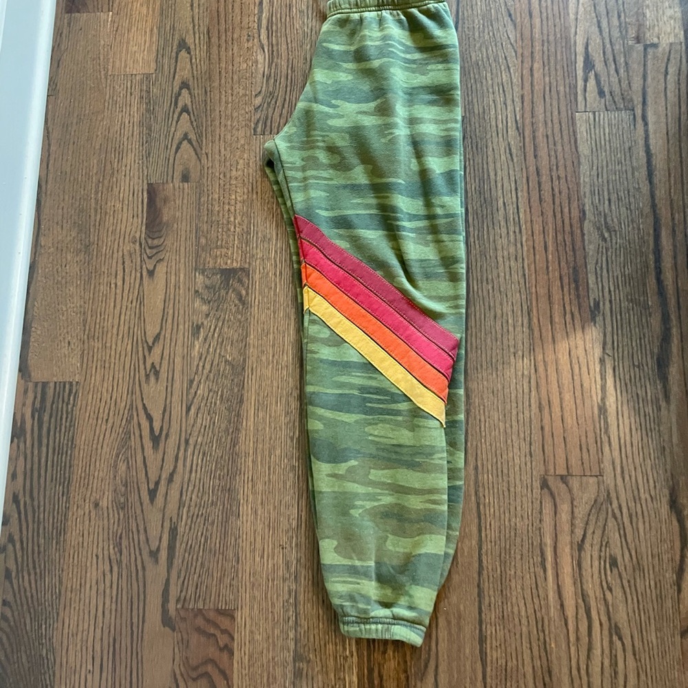 Aviator Nation sz L Sweatpants-Camo Stripe